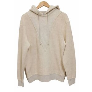 J wanderson mens large beige cream hoodie pullover sweatshirt cream longsleeve